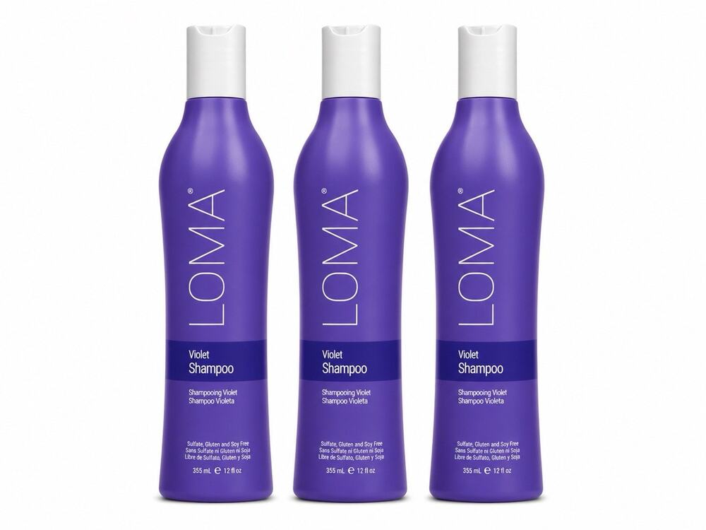 3 Pack LOMA Violet Shampoo 12 fl oz / 355 mL Sulfate Free Color Care